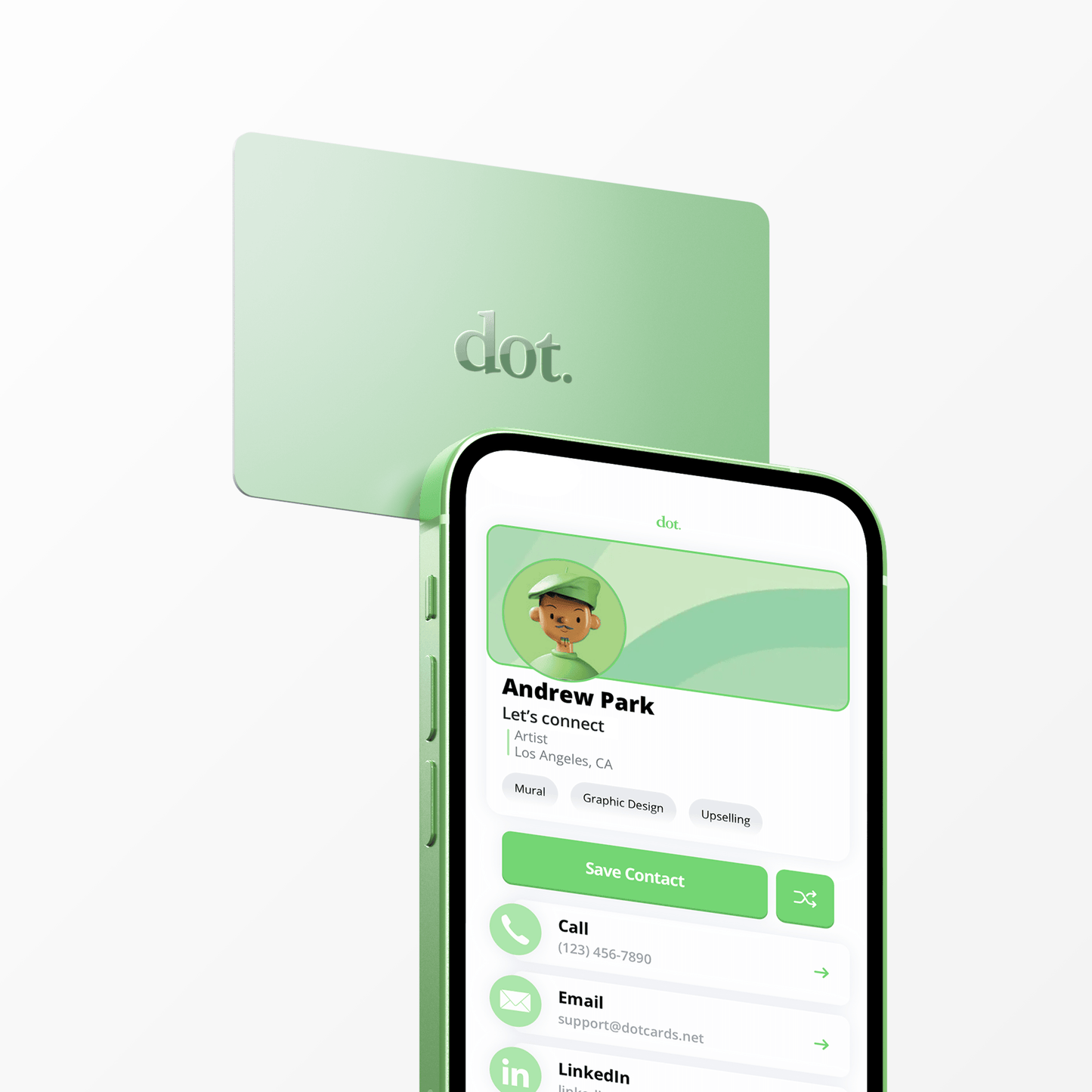 dot. Card - Digital Business Card - Tap Compatible with iPhone & Android