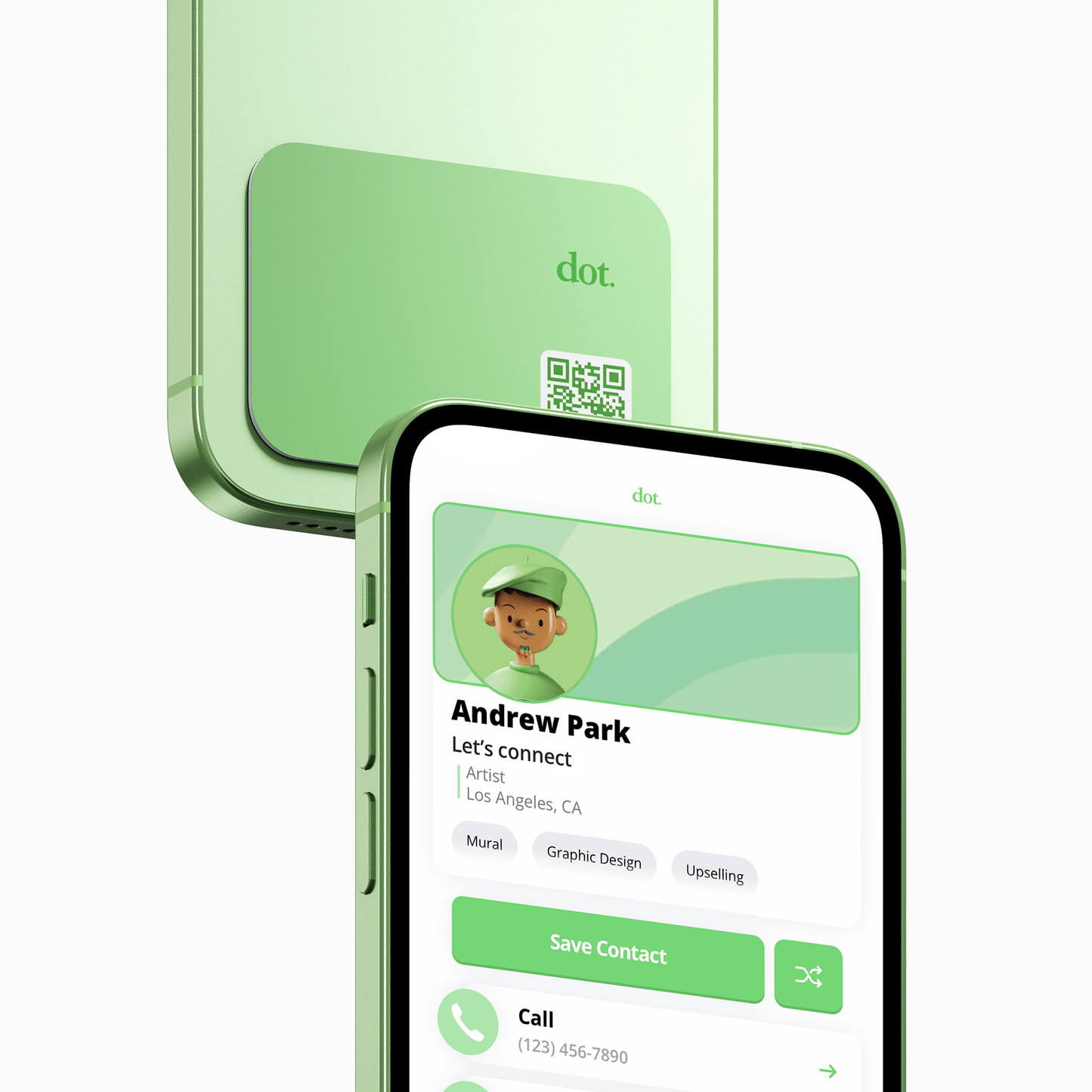 dot. Thin - Digital Business Card - Tap Compatible with iPhone & Android
