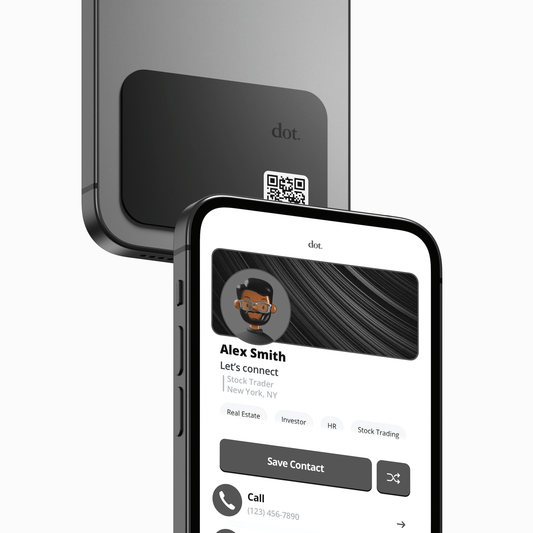 dot. Thin - Digital Business Card - Tap Compatible with iPhone & Android